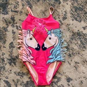 Adorable girls unicorn bathing suit size 7/8